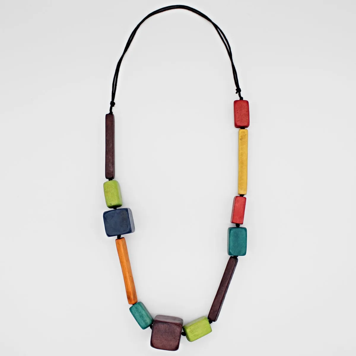 Multi Color Briella Block Necklace