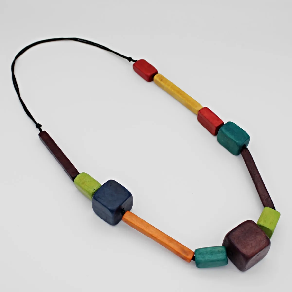 Multi Color Briella Block Necklace