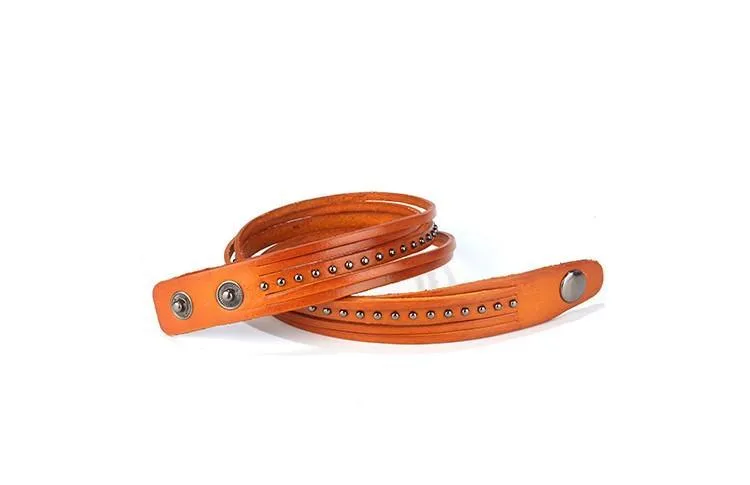 Multi Layered Leather Bracelet