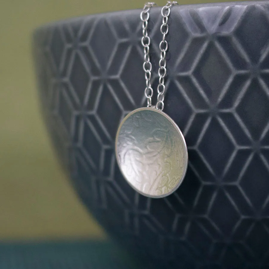 Oak Cup Silver Pendant