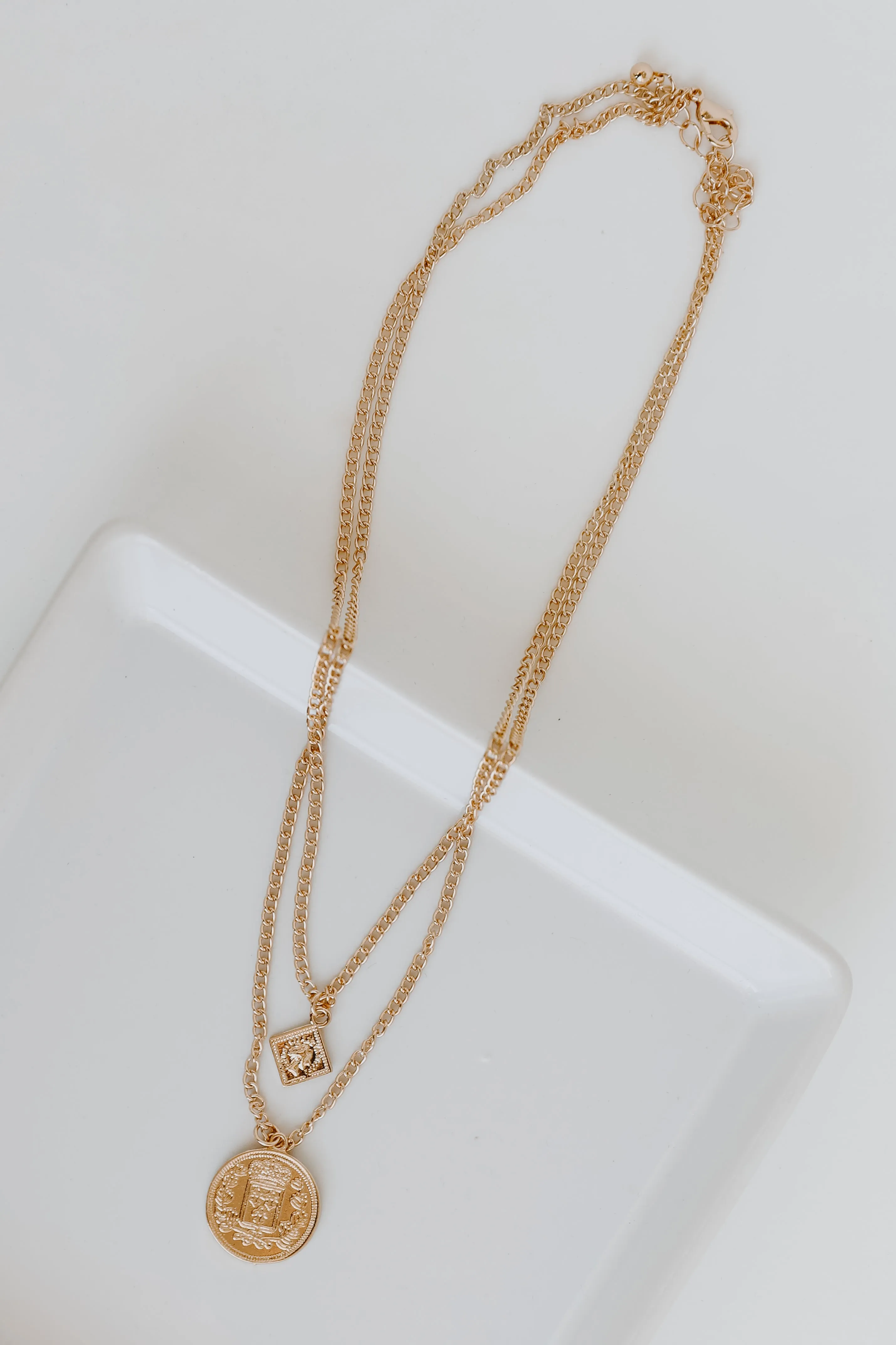 Olivia Gold Layered Coin Necklace