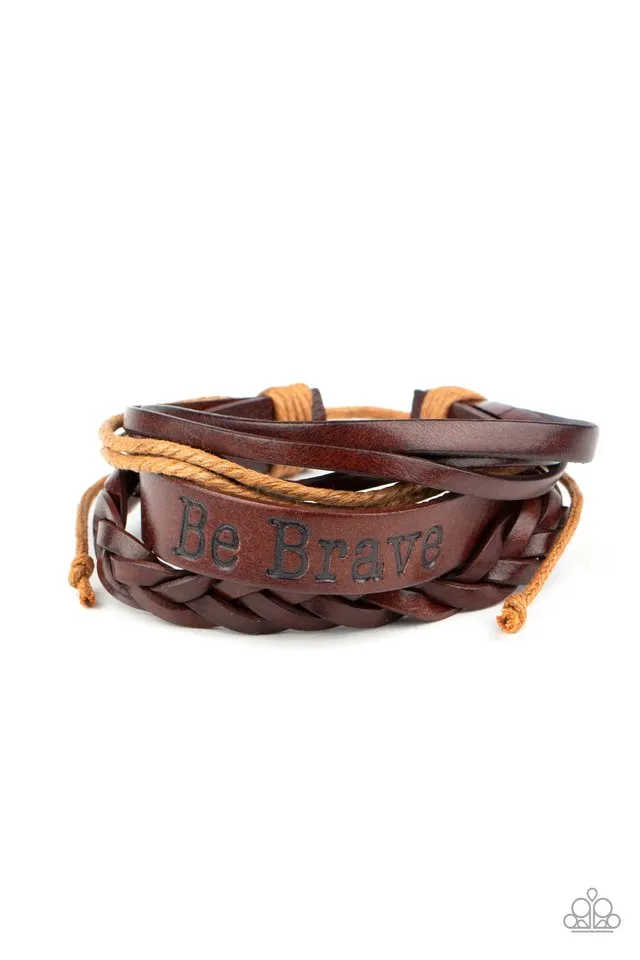 Paparazzi Bracelet ~ Brave Soul - Brown