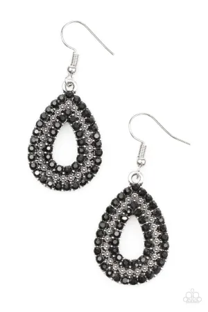 Paparazzi Earring ~ Make A GLAM Out Of You - Black