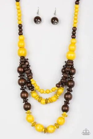 Paparazzi Necklace ~ Rio Rainbows - Yellow