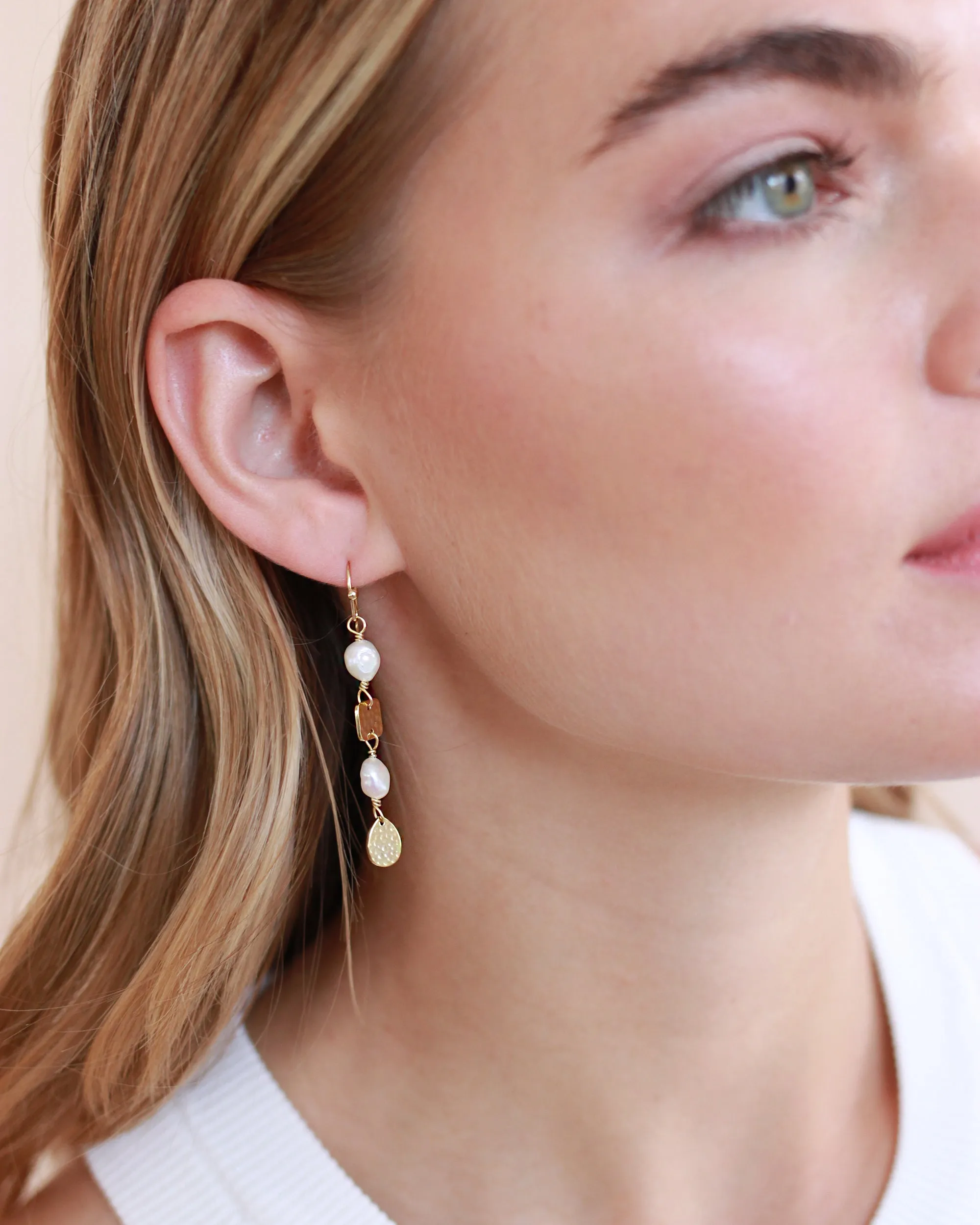 Parker Pearl Dangle Earrings