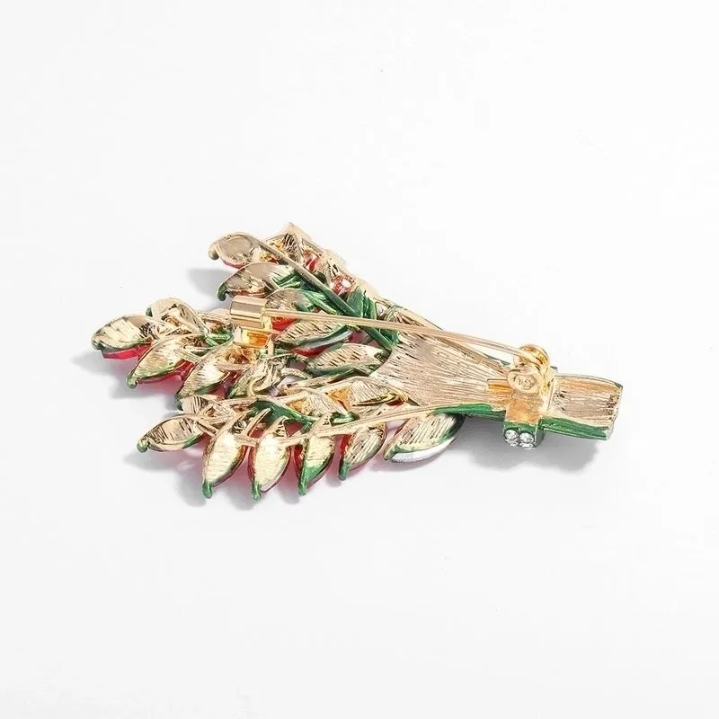 Pin Leaf Alloy Enamel Unisex Brooches