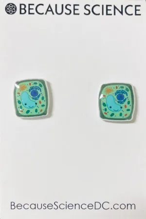 Plant Cell - Acrylic Post Earrings