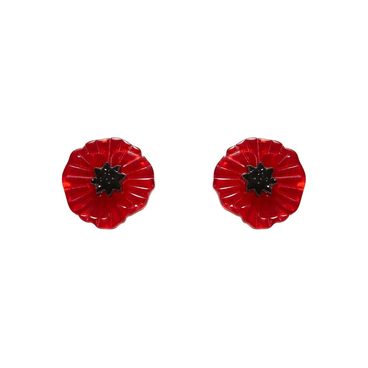 Poppy Field Post Earrings