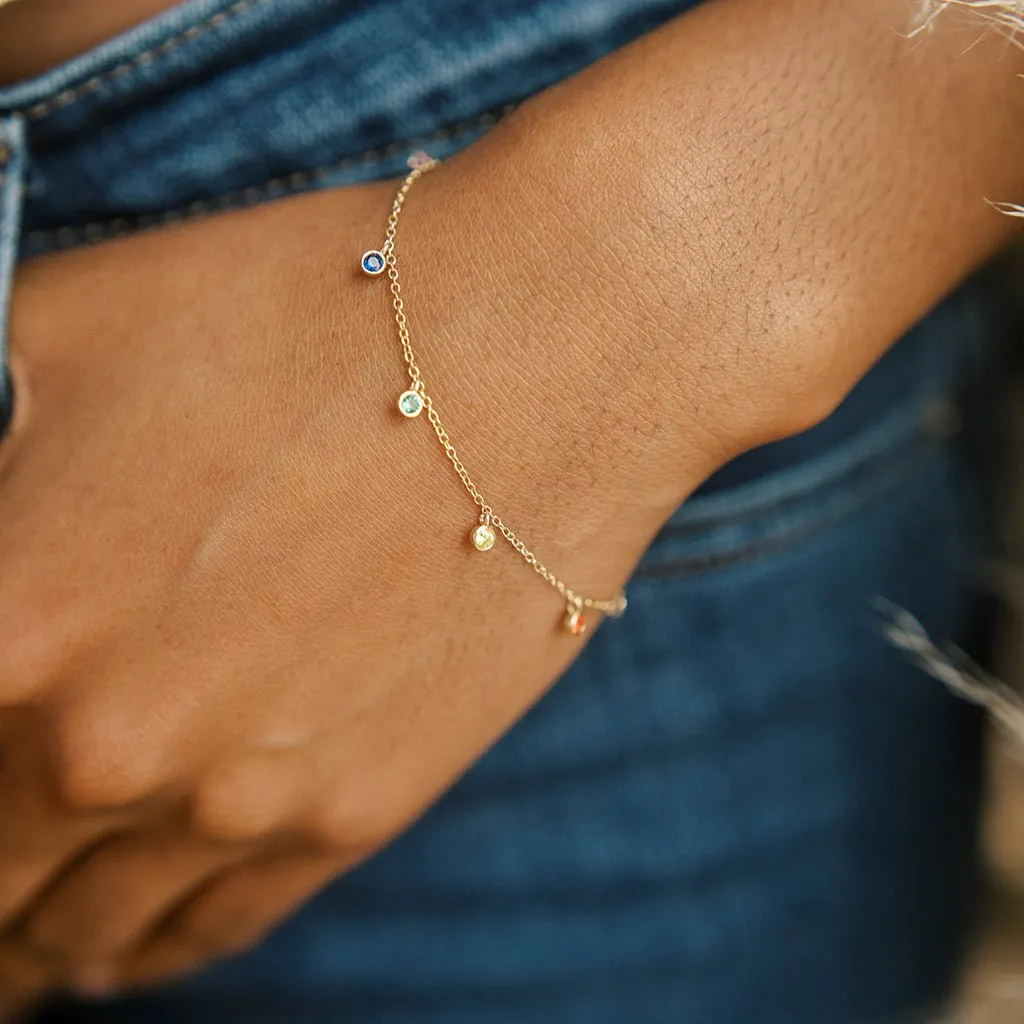 Rainbow Crystal Stardust Bracelet