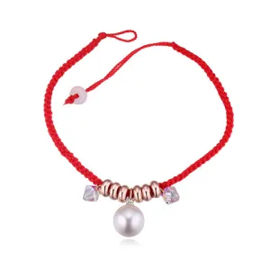 Real Austrian Crystal jewelry thin red thread string rope Charm Bracelets for women Fashion New sale Top Hot summer style