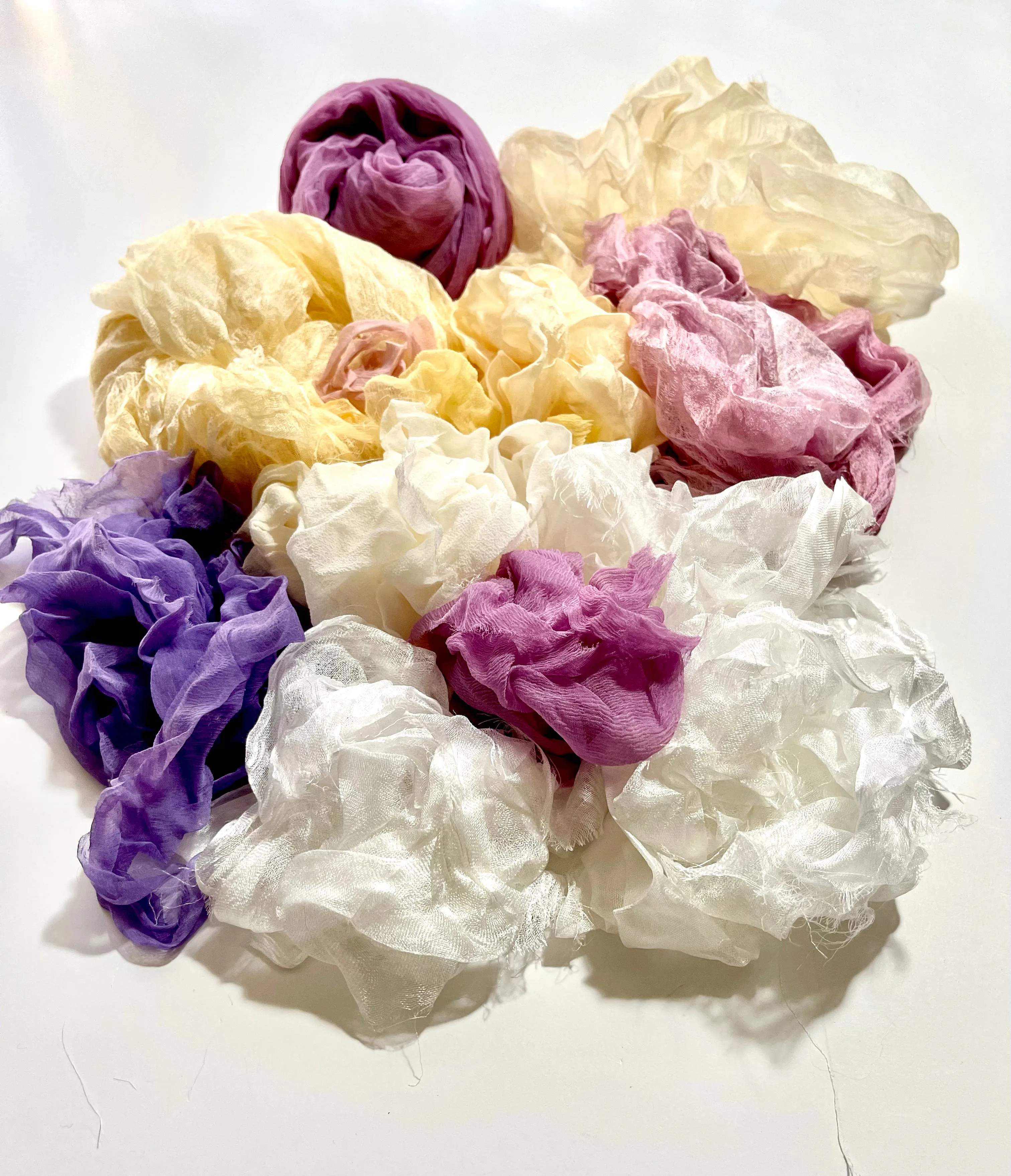 Set Silk Scraps for Craft Projects