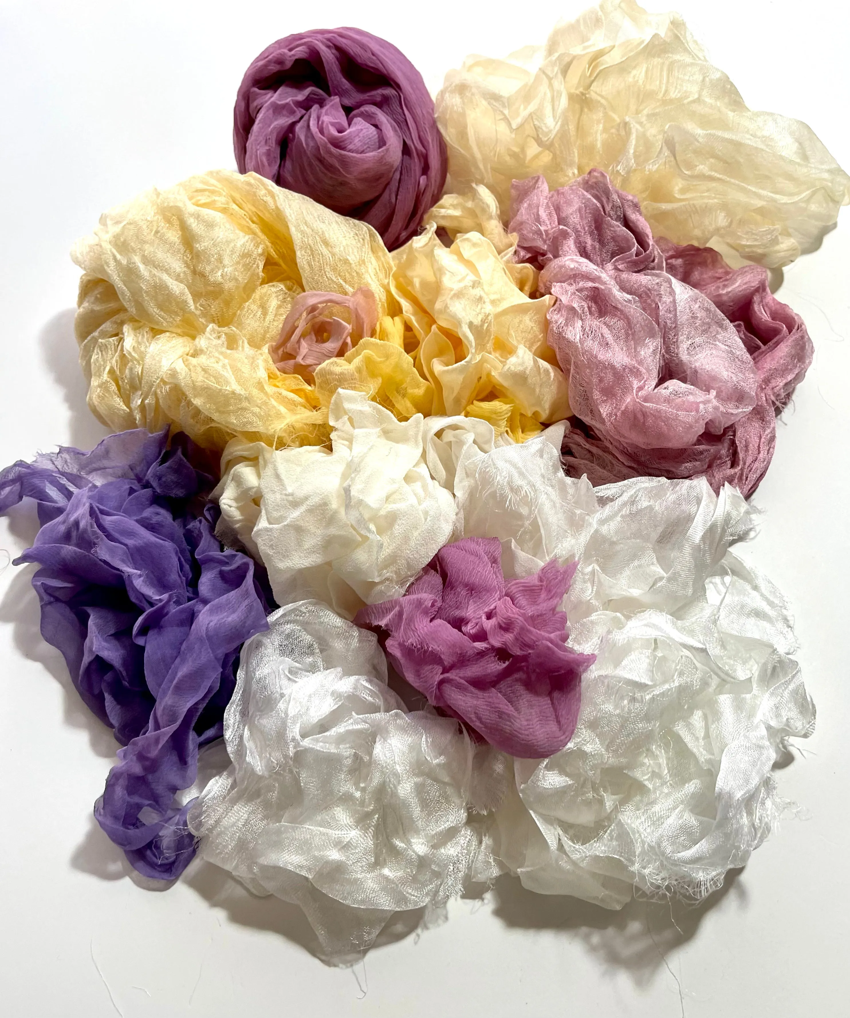 Set Silk Scraps for Craft Projects