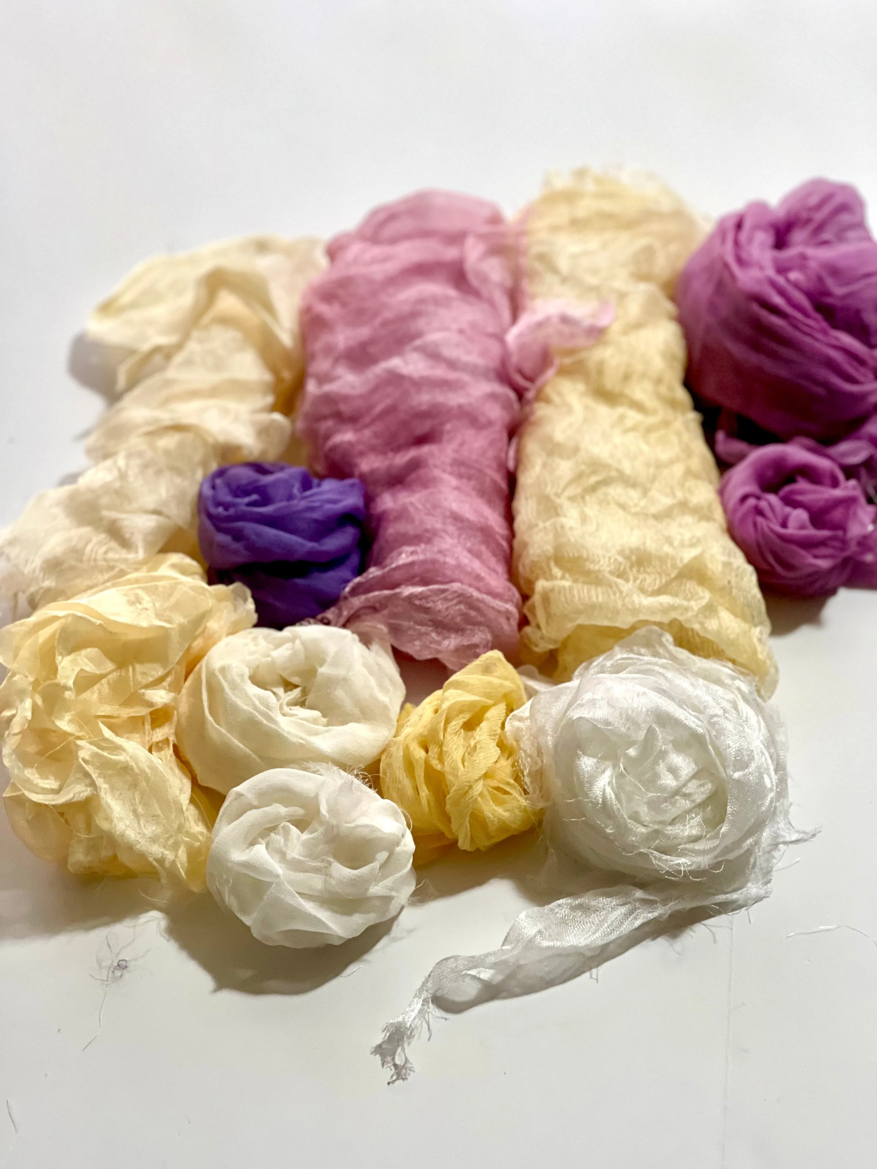 Set Silk Scraps for Craft Projects