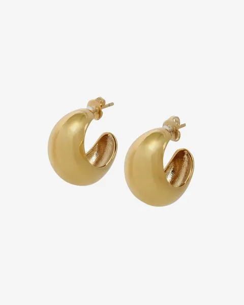 SHINY CRESCENT EARRINGS