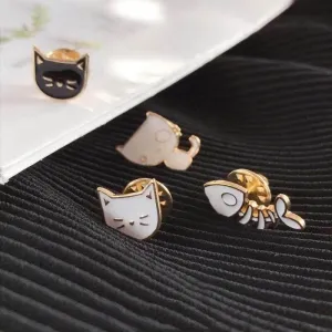 So Kawaii! Cartoon Enamel Cat Pins