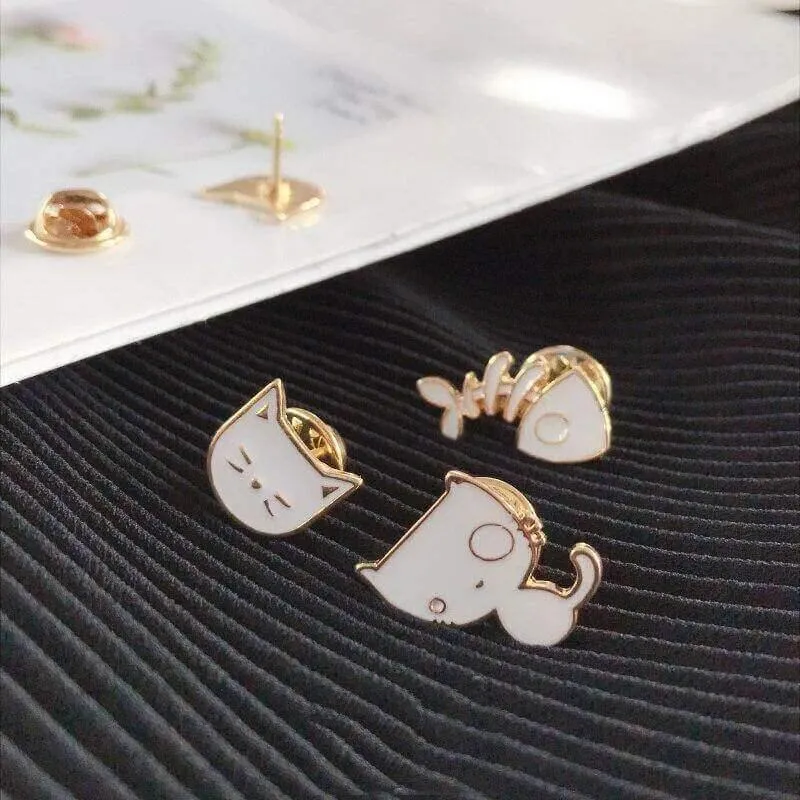 So Kawaii! Cartoon Enamel Cat Pins