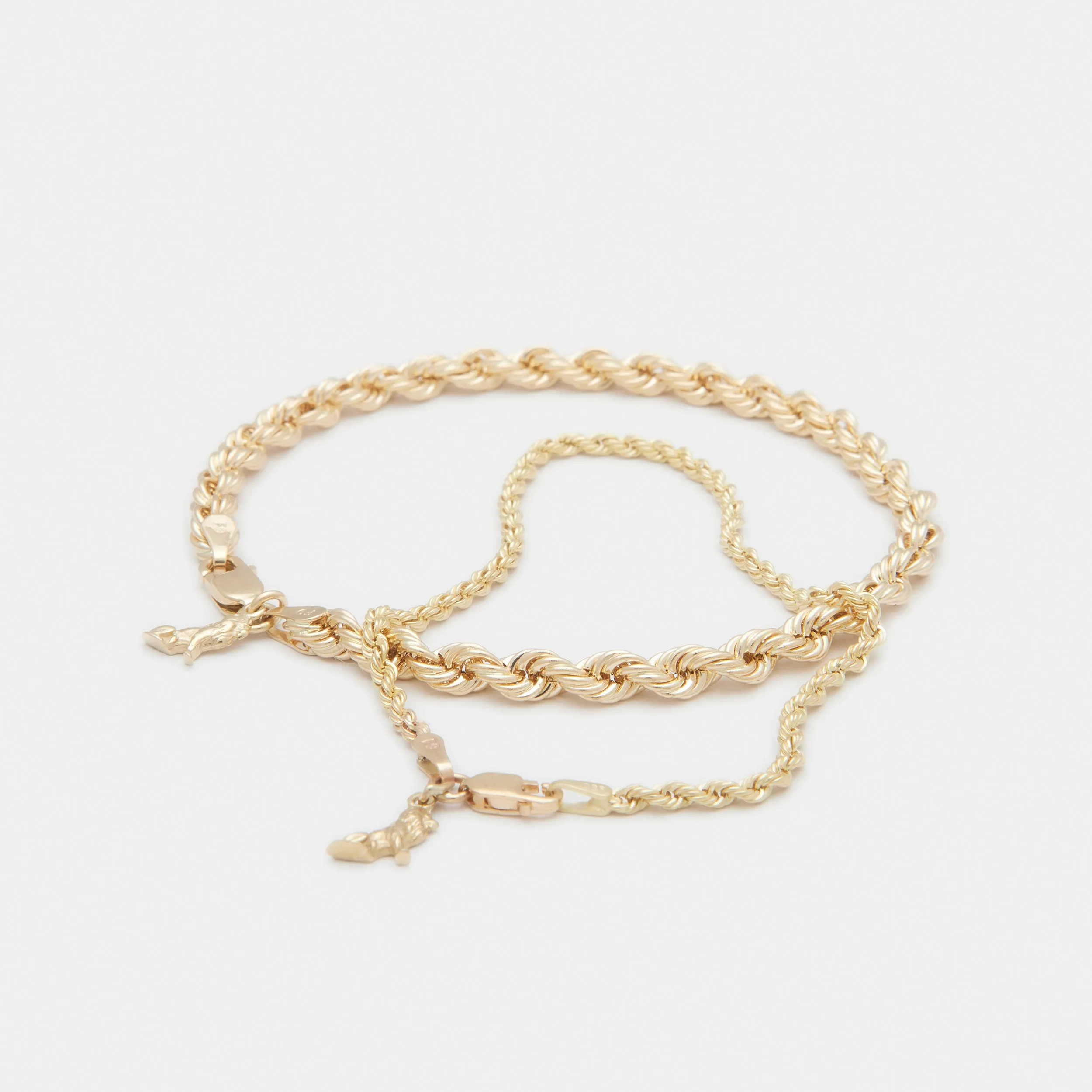 Stack Eternal Link Bracelets in Gold for her