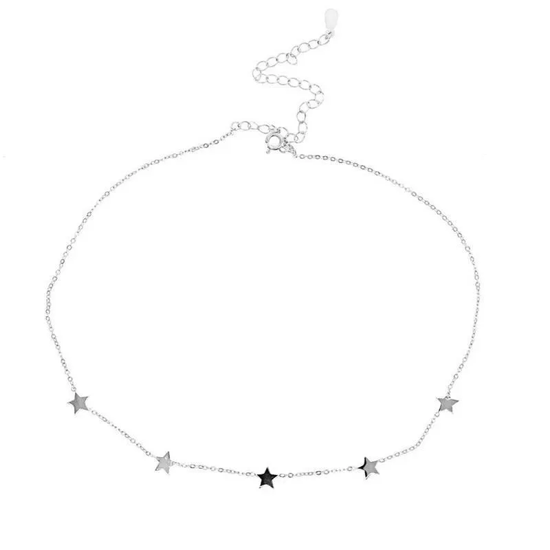 Star Pendant Choker Necklace for Women Charming Necklace Jewelry