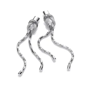 Sterling Silver Double Strand Stud Earrings