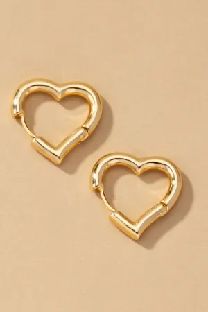 Sweetheart Huggie Hoops