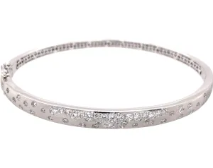 Thin Confetti Diamond Bangle Bracelet