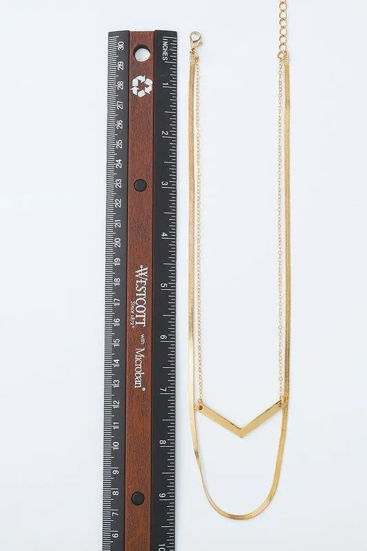 Thin Layered Snake Chain Necklace - Gold or Silver