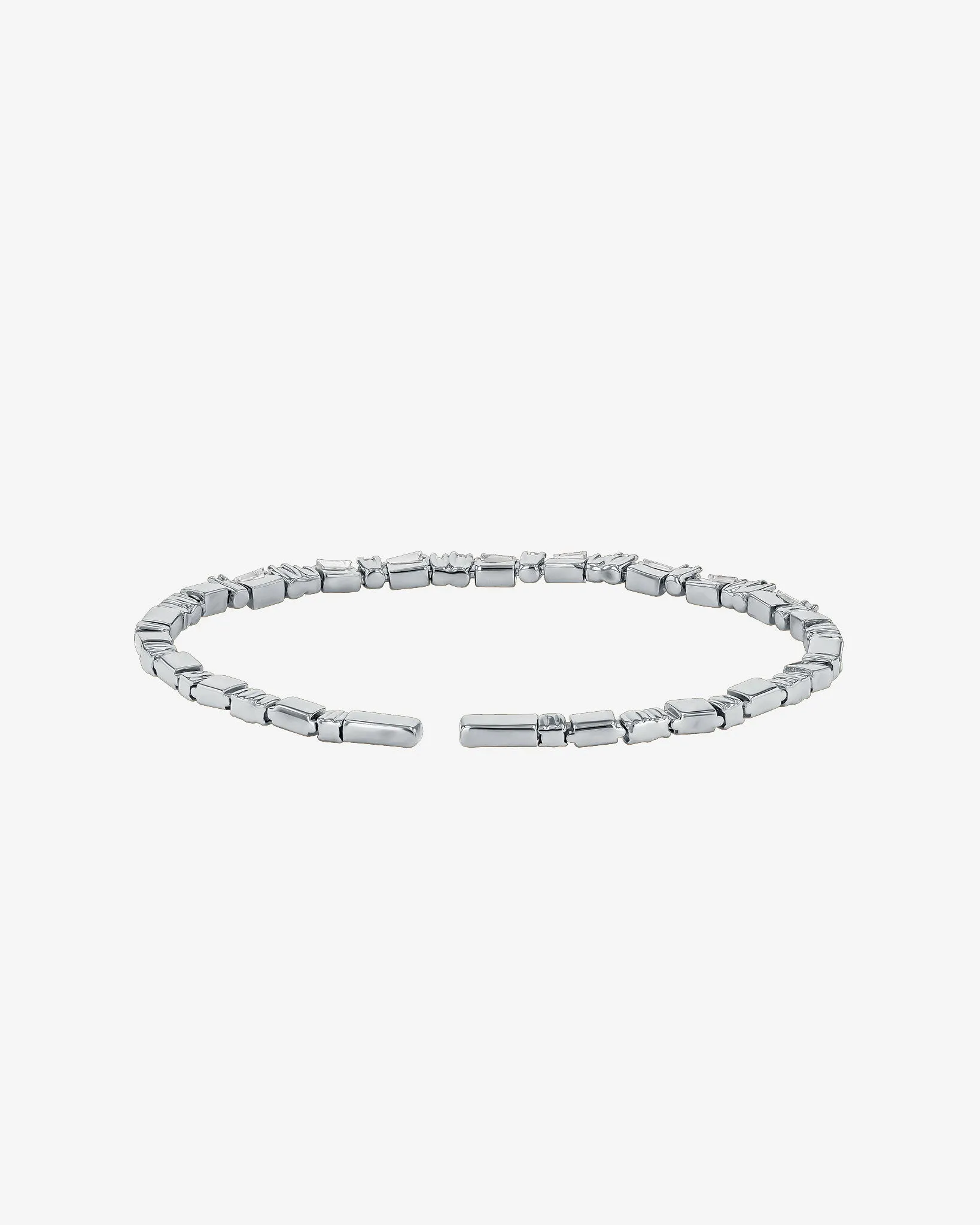 Thin Mix Diamond Bangle