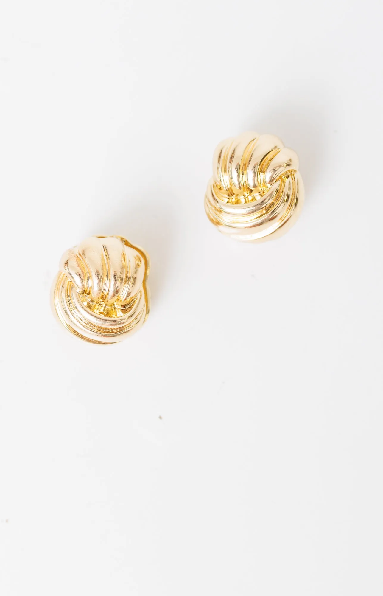 Twister Girl Earrings, GOLD