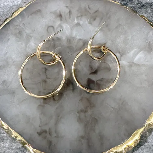 Unity Hoop Earrings (GOLD OR SILVER)