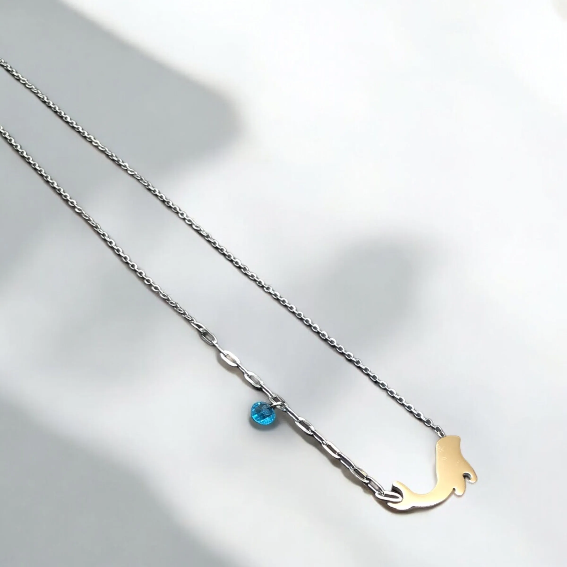 Whale Stainless Steel Necklace Pendants With Long Chain