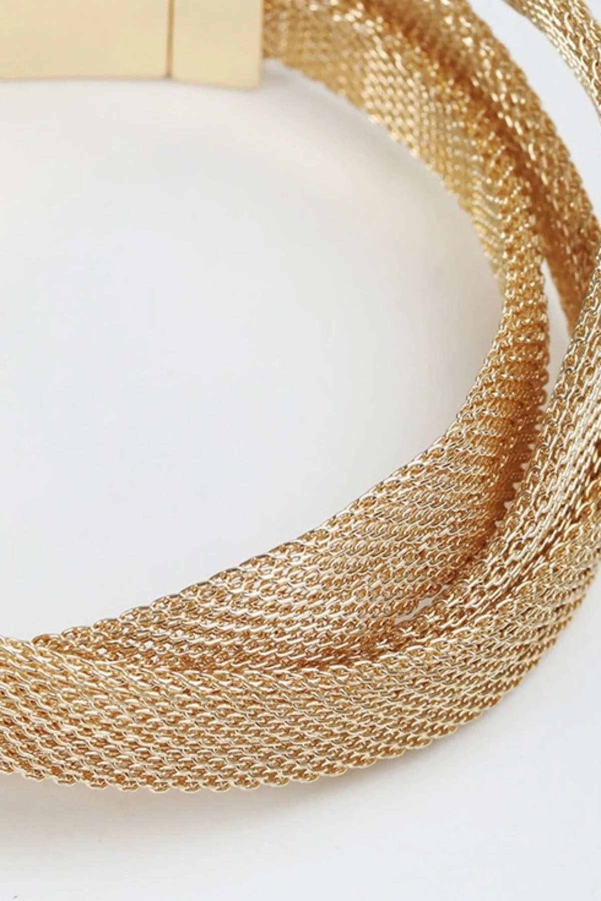 Woven Layered Gold Bracelet