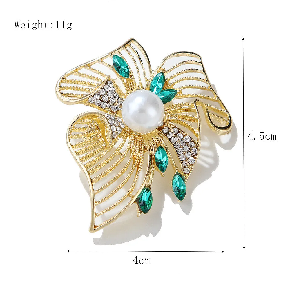 XSB045 - Vintage Leaf Brooch