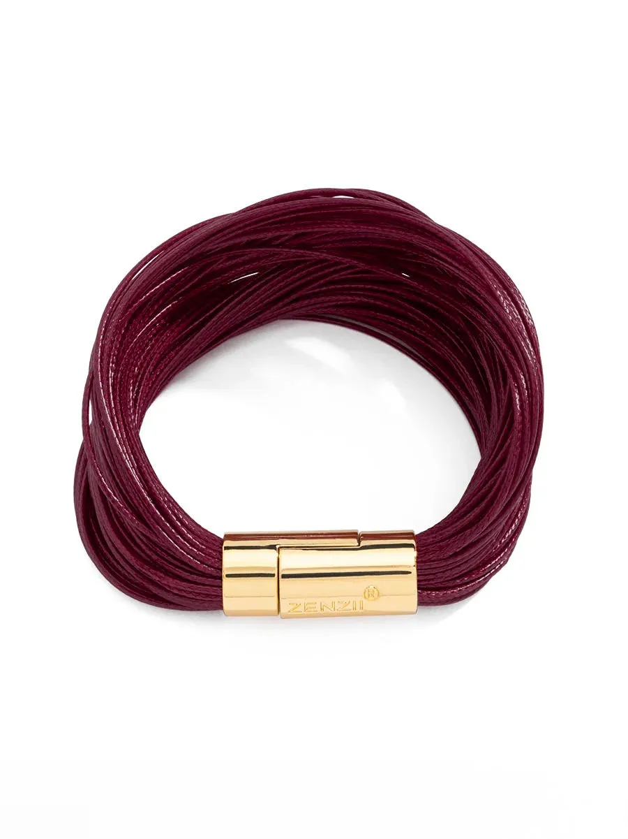 Zenzii B1512 Layered Leather Rope Bracelet