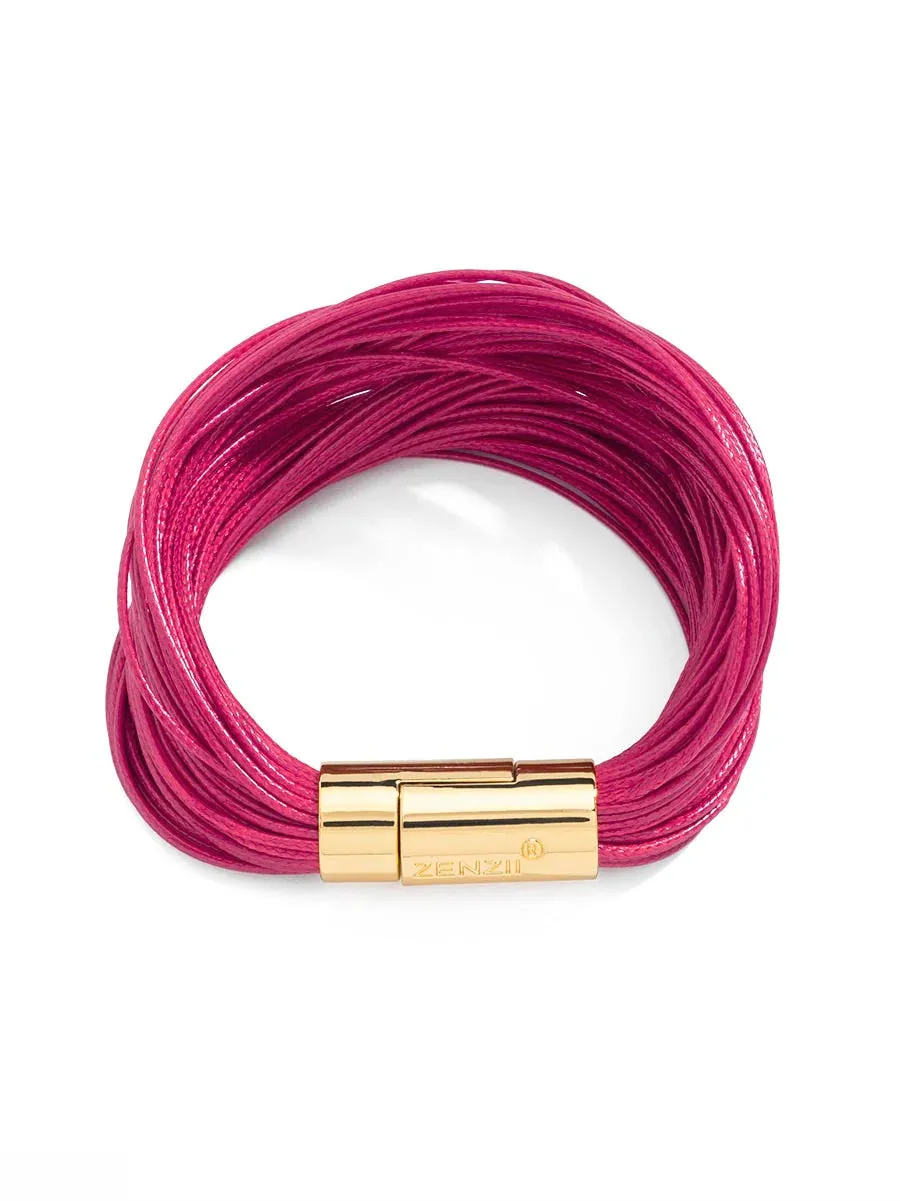 Zenzii B1512 Layered Leather Rope Bracelet