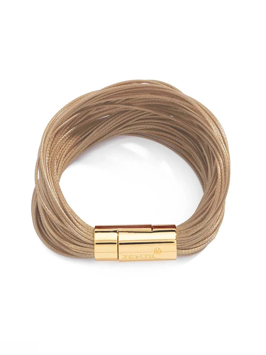 Zenzii B1512 Layered Leather Rope Bracelet